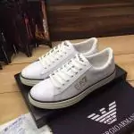 emporio armani baskets simple racer impression logo blanc